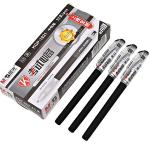 M&G KGP1821 ปากกาเจล 0.5 มม. ปลายเข็มสีดำสำหรับสำนักงานนักเรียนเขียนปากกาด้ามจับสบายมีฝาปิด - Product Image 4