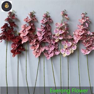 AEV164 Venta al por mayor Orquídea artificial Flores <span class=keywords><strong>Dendrobium</strong></span> Orquídea Púrpura Real Touch Orquídea Ramas - Product Image 3