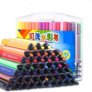 ปากกาสีน้ำแบบล้างออกได้ 12 18 24 36 สี สำหรับวาดภาพศิลปะ - Product Image 1