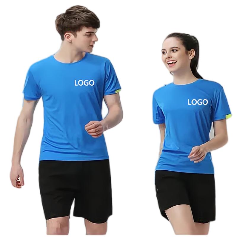 HIC-Camiseta de secado rápido para publicidad, ropa de trabajo de alta calidad, 130g, 100% poliéster, logotipo personalizado