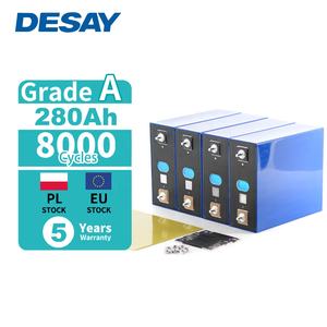 欧盟库存 DESAY 3.2V 280Ah 方形磷酸铁锂电芯 锂离子电池 6000 次循环 高性能 - Product Image 1