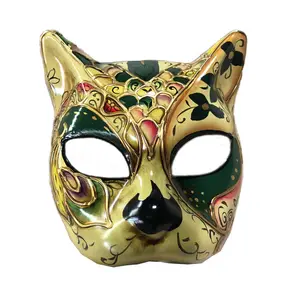 Masque de mascarade de chat pour femmes doux confortable portant mignon masque en résine vénitienne pour Costume de fête de Noël d'Halloween