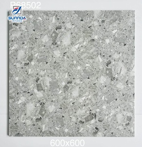 Vật liệu xây dựng 60x60cm Matte không trượt bên ngoài gạch lát sàn terrazzo thiết kế gạch sứ - Product Image 3