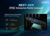Ordinateur mobile PDA DT66 Android 13 portable étanche avec écran 6,5 pouces, Wi-Fi 6E, 5G, scanner de codes-barres, batterie 5000 mAh