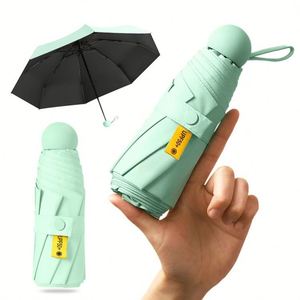 Custom With Logo Mini Promotion Capsule <b>Umbrella</b> Manual Uv Protection Lady Compact Sun and Rain Small Folding <b>Umbrella</b> - Product Image 6