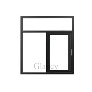 Fournisseur de gros Fenêtre en verre aluminium à double couche Isolation thermique <span class=keywords><strong>Fenêtres</strong></span> à battant ouragan - Product Image 4