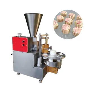 Máquina semiautomática de pasta de pescado, máquina siomai de vapor seco, tipo mesa, máquina para hacer shaomai, máquina formadora de encaje shaomai