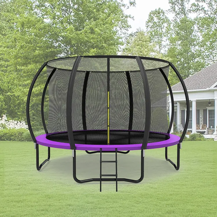 Zoshine 8FT/10FT/12FT/14FT/15FT/16FT Trampoline personnalisé extérieur ménage adulte avec filet de clôture et échelle antidérapante