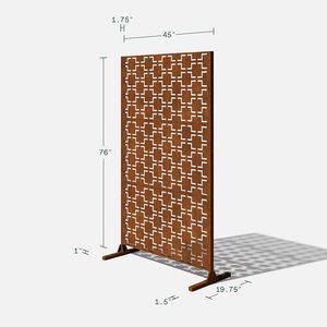 Insulating Railing Protection Patio Folding Base Plate Corten Steel Privacy <strong>Screening</strong> Balcony <strong>Planter</strong> - Product Image 5