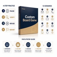 Jeu de cartes personnalisé sur la sensibilisation aux escroqueries, jeu de société de formation à la sécurité financière pour les personnes âgées, éducation communautaire