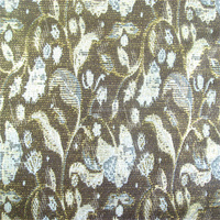 Tissu de doublure jacquard extensible en satin brocart style tweed, avec logo lettre ethnique, en rayonne, viscose et polyester entrelacés, pour costume et manteau