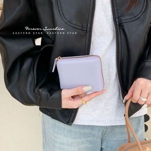 Cartera delgada de moda para mujer con cremallera, monedero de cuero PU con tarjeteros - Product Image 4