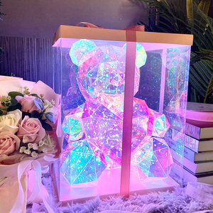 Osito de Peluche Colorido y Brillante, Regalo para el Día de San Valentín, Regalo Navideño Creativo y Brillante para Niños - Product Image 4