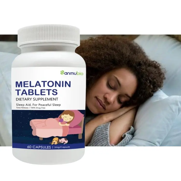 Fórmula personalizable, Círculo de sueño saludable, pastillas fuertes de melatonina