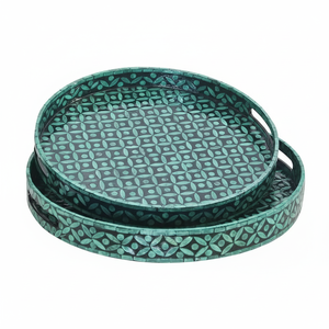 Bandeja DE SERVICIO DE MADERA hecha a mano con diseño y tamaño personalizados, elaborada para una durabilidad duradera y un aspecto clásico - Product Image 1