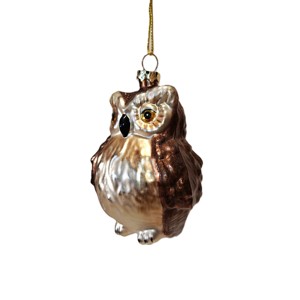 Nuovo Arrivo: Gufo in Vetro Decorativo, Colori Assortiti, Ornamento Natalizio da Appendere, Decorazione Festiva, Regalo - Product Image 5