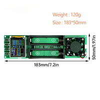 Módulo de prueba de capacidad de batería de litio 18650 con interfaz tipo C, módulo digital de prueba de potencia de batería 18650 de dos canales
