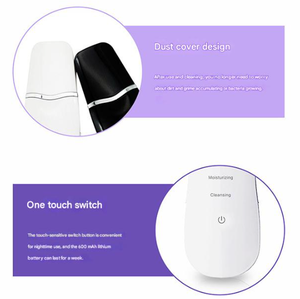 Appareil de beauté 2-en-1 pour le visage : Nettoyant exfoliant et masseur oculaire à lumière rouge, éliminateur de points noirs, dispositif LED vibrant pour les cernes - Product Image 5