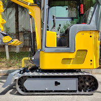 Mini Excavadora de 1.2 Toneladas con Orugas, Motor y Bomba con Certificación EPA Euro5, para Uso Agrícola, 2 Años de Garantía, Máquina Usada