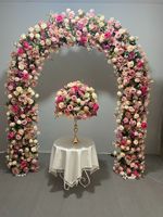 Arche de fleurs artificielles en gros pour mariage, style classique, couleur et taille personnalisables, livraison rapide, Noël, mariage