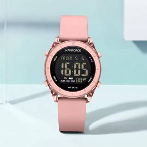 NAVIFORCE NF7108 Reloj informal para Mujer, Reloj de pulsera electrónico con pantalla Digital LCD resistente al agua, correa de silicona, Reloj para Mujer, Reloj para Mujer - Product Image 3