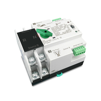 Saklar Transfer Otomatis (ATS) DIN Rail 2P TOQ5-100PV, Saklar Pengalih Daya Ganda untuk Inverter PV Surya dan Daya Listrik Jaringan