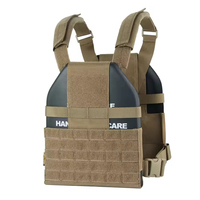 Plaques de protection tactiques 3A III&IV en céramique PE à face de contact + plaques en acier pour gilet lesté, conformes aux normes de sécurité pour la chasse en extérieur
