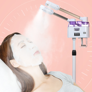 Appareil de soin du visage à vapeur froide et chaude 2 en 1 à double tube avec technologie d'aspiration, écologique, pour usage en salon, outil de beauté hydratant - Product Image 5