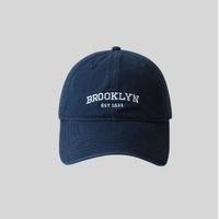 Gorra de Béisbol Retro Bordada con Logotipo Estampado, Lavada, Casual, Protección Solar