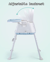 Chaise haute pliable multifonctionnelle en plastique bon marché pour l'alimentation des bébés Sièges pour la salle à manger Chaises hautes de cuisine pour les nourrissons