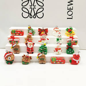 Schneeflocke Schneemann Bär Anhänger Zuckers tange Geschenk box Strumpf Flatback Harz Cabochons für Handwerk DIY - Product Image 2