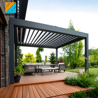 Pérgola de Aluminio para Terraza o Patio, con Techo de Láminas Bioclimáticas, Impermeable, en Oferta