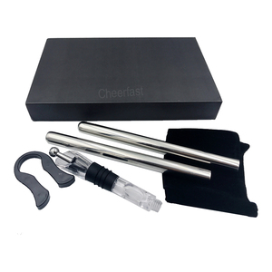 Set Regalo Multifunzione di Cubetti di Ghiaccio in Metallo, Bastoncini Refrigeranti per <span class=keywords><strong>Vino</strong></span> in Acciaio Inox e Cubetti di Ghiaccio per Whisky con <span class=keywords><strong>Bicchiere</strong></span> Refrigerante - Product Image 4