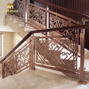 Nieuw Design Carving Decoratieve Aluminium Balustrade Prefab Trapleuning Leuning In Balustrades En Leuningen Genre