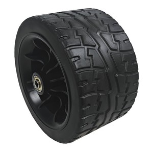 7 Inch Solid PVC Tire With PP Rim For Camping <b>Cart</b> 40kg Load Capacity - Product Image 1