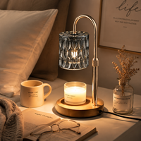 Diffuseur d'arômes électrique intelligent sans flamme, design métallique, réglable et à intensité variable, pour la maison et la chambre