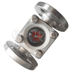 Tubo de Visión de Vidrio Anticorrosivo Transparente Resistente <span class=keywords><strong>a</strong></span> Altas Temperaturas con Brida de Acero Inoxidable SS304/SS316/PP/PVC/PTFE - Product Image 5