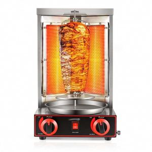 Máquina automática de shawarma para encimera, cocina a gas LP, horno vertical giratorio, parrilla para kebab, motor de horno giratorio para carne - Product Image 1