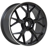 Rines de Aleación de 20 Pulgadas para Auto, Moldeados por Flujo, Color Personalizado, 5 Birlos, para Reparación Diaria de Autos, Mejora de Apariencia