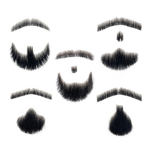 Entièrement respirant invisible simulé moustache tissée à la main barbe accessoires de Performance pour hommes pour la télévision de film qualité de <span class=keywords><strong>cheveux</strong></span> humains - Product Image 1