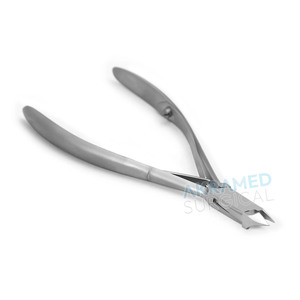 Coupe-ongles en acier inoxydable argenté avec logo personnalisé en gros Pince à ongles d'orteil personnalisée avec fonction d'affûtage Pousse-cuticules - Product Image 4