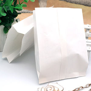 Custom Disposable <b>Wax</b> Coated <b>Paper</b> Food Bags with Flexographic Printing and Heat Seal for Noodle Takeaway - Product Image 1
