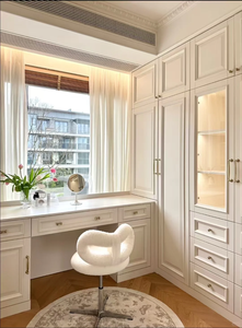 Miglior prezzo Multi-funzionale combinato toletta e guardaroba Design francese color crema guardaroba per la camera da letto - Product Image 2