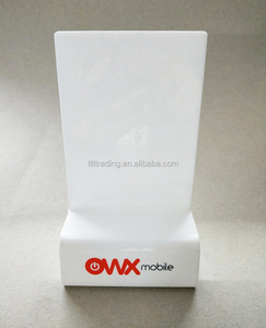 Personnalisez le présentoir clair blanc de téléphone portable: affichage au détail de vente en gros de support pour la vente de téléphone, présentoirs au détail de téléphone portable - Product Image 4