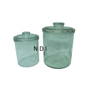 Bocal en verre décoratif personnalisé de haute qualité fait à la main couvercle de conteneur de condiments de meilleure qualité pour les bocaux de bouteilles de stockage à domicile - Product Image 5