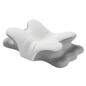 Oreiller cervical ergonomique en mousse à mémoire <span class=keywords><strong>de</strong></span> forme pour soulager les douleurs cervicales, oreiller orthopédique profilé pour dormeurs sur le côté et sur le dos - Product Image 1