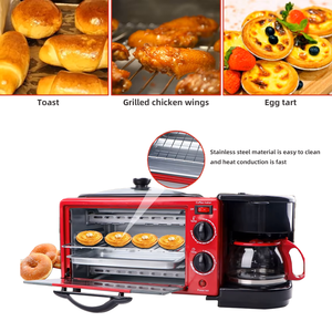 Máy pha bữa sáng 3 trong 1: Máy pha cà phê, Máy nướng bánh mì, chảo rán, mới trong kho - Product Image 4