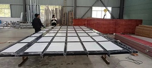 2025 puertas correderas seccionales superiores personalizadas, almacén industrial, Panel <span class=keywords><strong>de</strong></span> vidrio transparente <span class=keywords><strong>de</strong></span> <span class=keywords><strong>aluminio</strong></span>, <span class=keywords><strong>puerta</strong></span> <span class=keywords><strong>de</strong></span> garaje <span class=keywords><strong>para</strong></span> estación <span class=keywords><strong>de</strong></span> bomberos, precio - Product Image 5