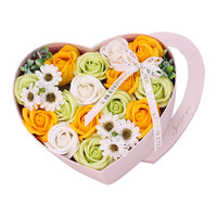 Savon en forme de rose pour la Saint-Valentin, coffret cadeau d'anniversaire pour petite amie, cadeaux de fête festifs