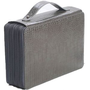 Étui à crayons personnalisé avec logo, professionnel, 4 couches et 4 fermetures éclair, anti-chute et anti-choc, 200 emplacements pour crayons de couleur - Product Image 6